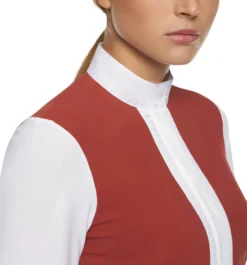 Turniershirt Damen Pleated Jersey L/S, langarm