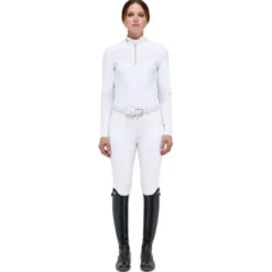 Turniershirt Damen Revo Red Label Tech Knit L/S Zip FS23, langarm