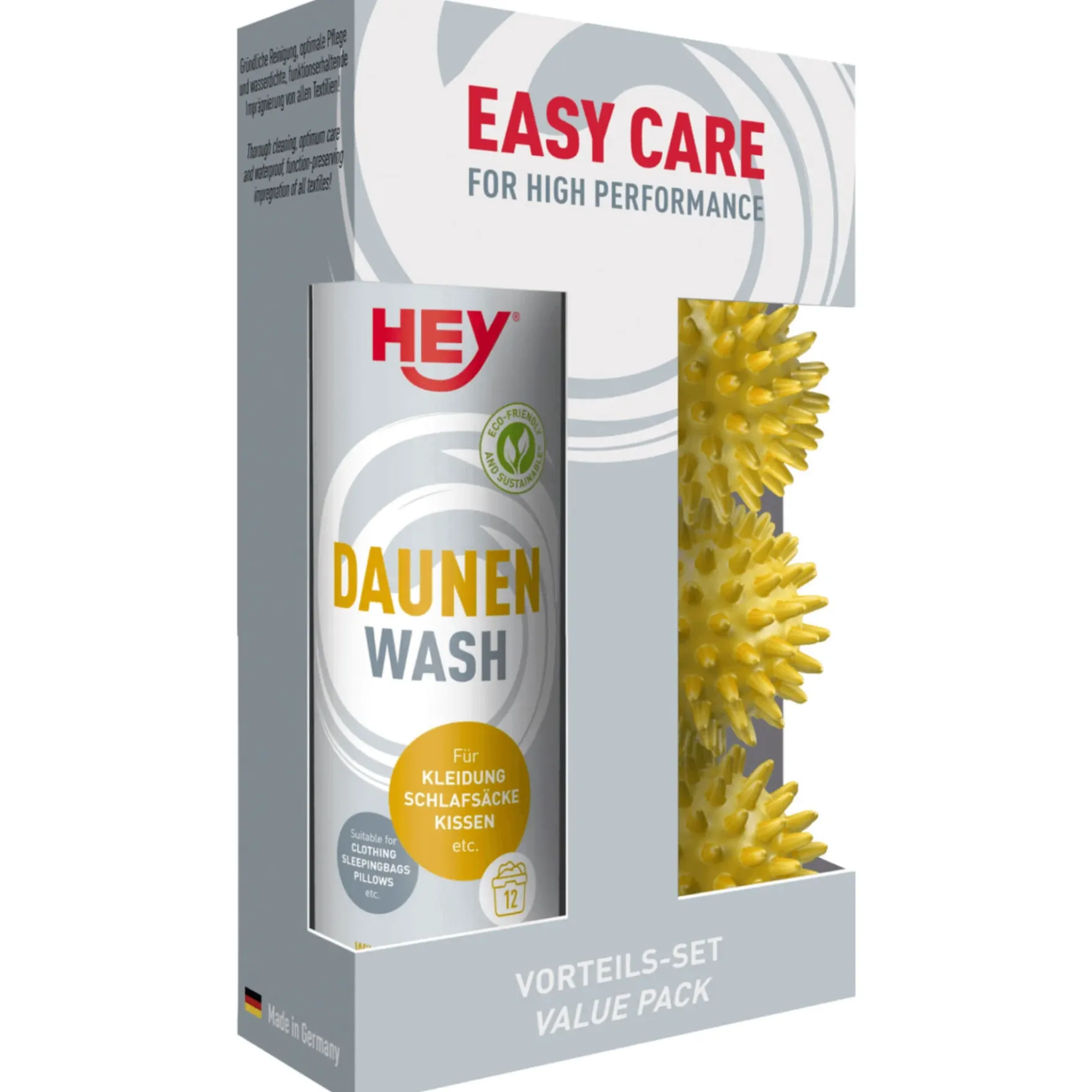 Waschmittel Daunen Wash Vorteils-Set, Daunenwaschmittel, mit Igelbällen