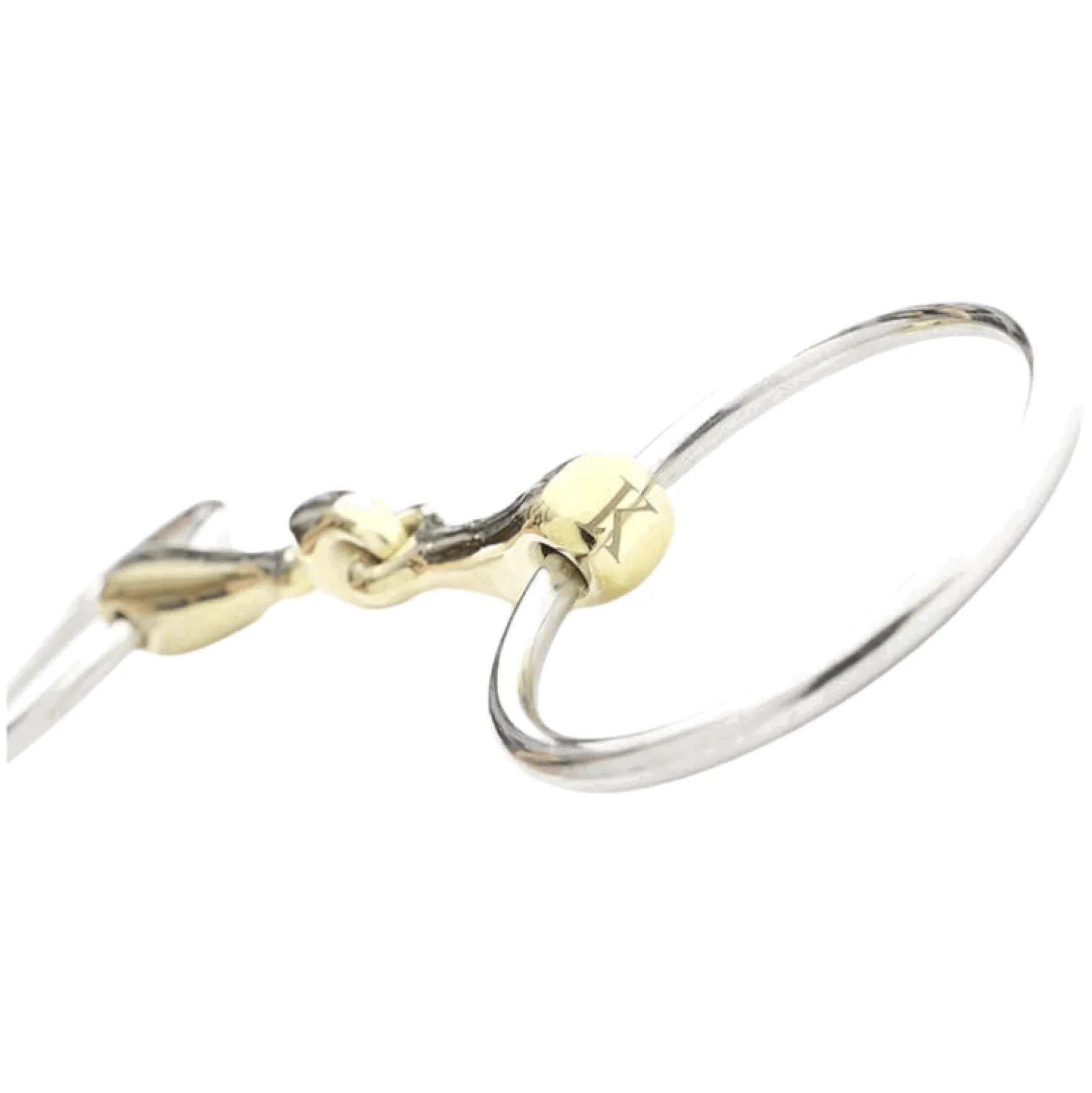 Wassertrense Kavalbit Lock up, doppelt gebrochen, 12 mm, Gebiss