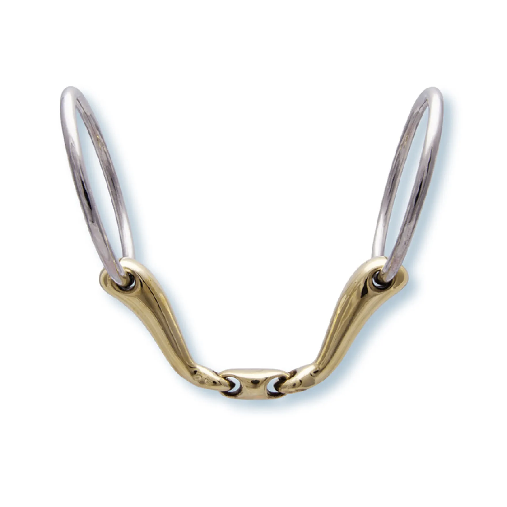Wassertrense Quick Contact, doppelt gebrochen, Sweet Copper, Gebiss