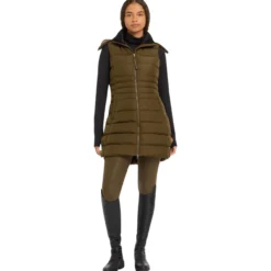 Weste Damen Harper Longline HW24, Steppweste, Langweste