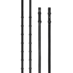 Zügel E137, Lederzügel, mit Stegen, mit Zaumhaken