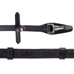 Zügel FayRein mit Clip, Steglänge 8 cm, mit Martingalstopper
