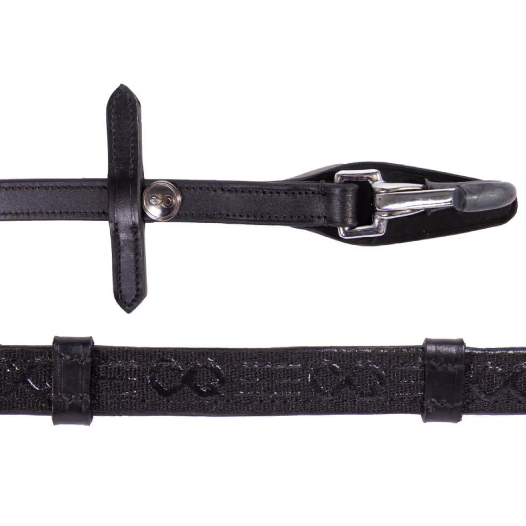 Zügel FayRein mit Clip, Steglänge 8 cm, mit Martingalstopper